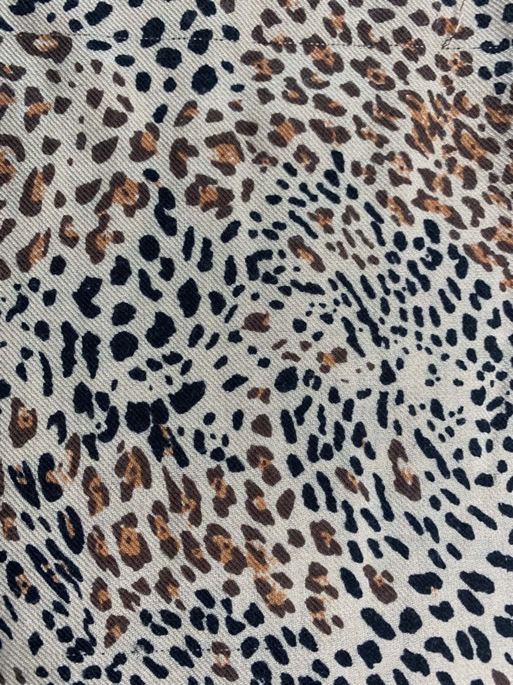 Talbots tan and black animal print scarf wool and silk bkend - Picture 4 of 7